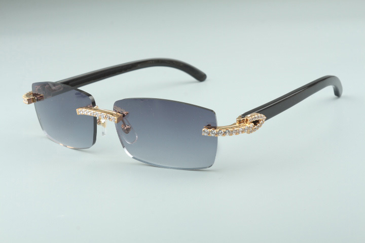 

endless diamond buffs sunglasses with 3524012 with natural black horns legs and 56mm lens