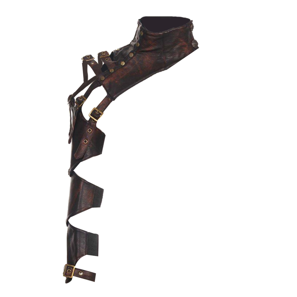 

Women Men Steampunk Accessories PU Leather Bracelet Shrug Shoulders