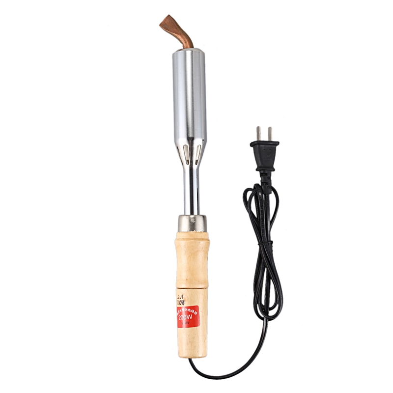 

200W insulated wooden handle electric iron high power soldering iron Household electrician welding electric soldering