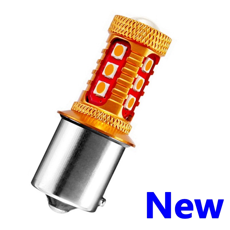 

1PCS PY21W 7507 BAU15S 1156PY 150 Degree 1000Lm 15 SMD 3030 LED Auto Turn Signal Lamp Car Direction Indicator Light Amber Yellow, As pic