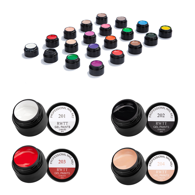 

1/4/9/12Bottles Of Colorful Drawing Nail Gel Polish 5ml Line Gel Thick Elastic Paint Nail Art UV Lacquer Design Art Manicure, 225
