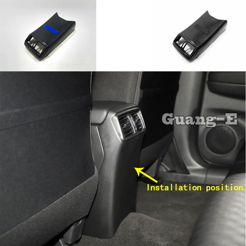 

For X-Trail XTrail T32/Rogue 2017 2018 2019 Car Garnish Sticker Rear Back Upside Air Conditioning Outlet Vent Frame 1pcs