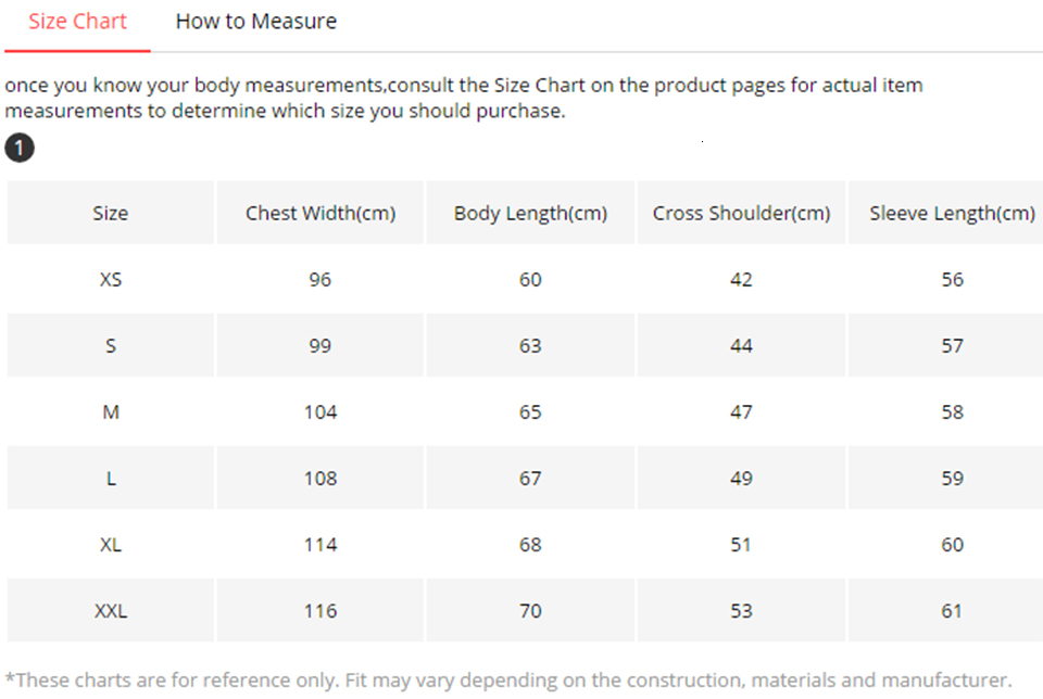 Size Chart Creator