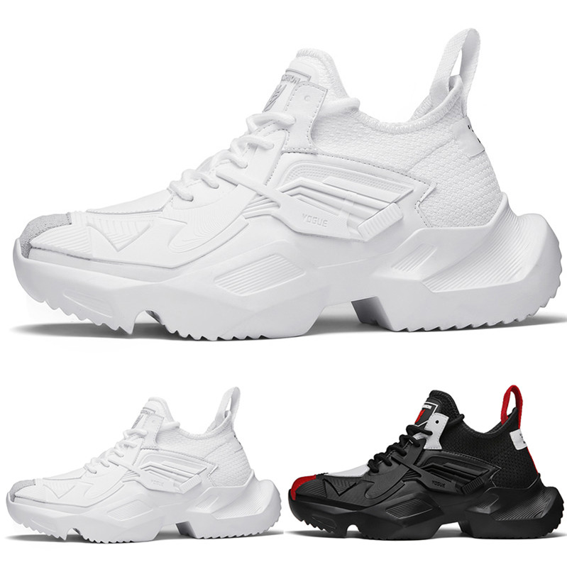 

High quality Platform shop01 sneaker type8 soft white black red lace cushion young MEN boy Running Shoes Designer trainers Sports Sneakers, Color#1