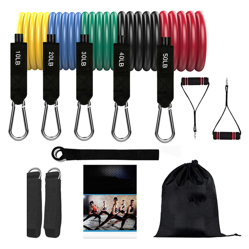 

11pcs/set Pull Rope Fitness Exercises Resistance Bands Latex Tubes Pedal Excerciser Body Training Workout Yoga