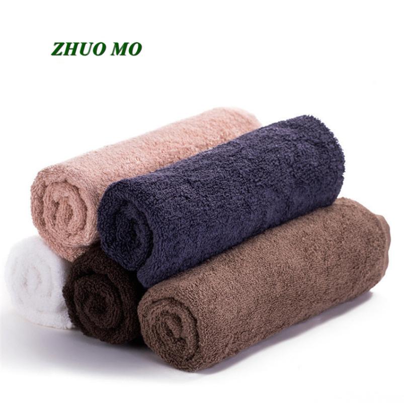 

ZHUO MO New 100% Cotton bath Towels Simple solid 5 colors Bathroom for Adults soft Super absorbent Face Towel Thick Gift Towels, Dark coffee