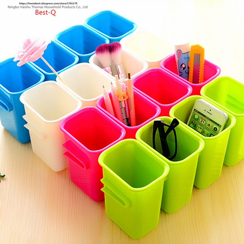 

Free shipping desktop combination storage barrel, portable mini sundries storage bucket, multi use box
