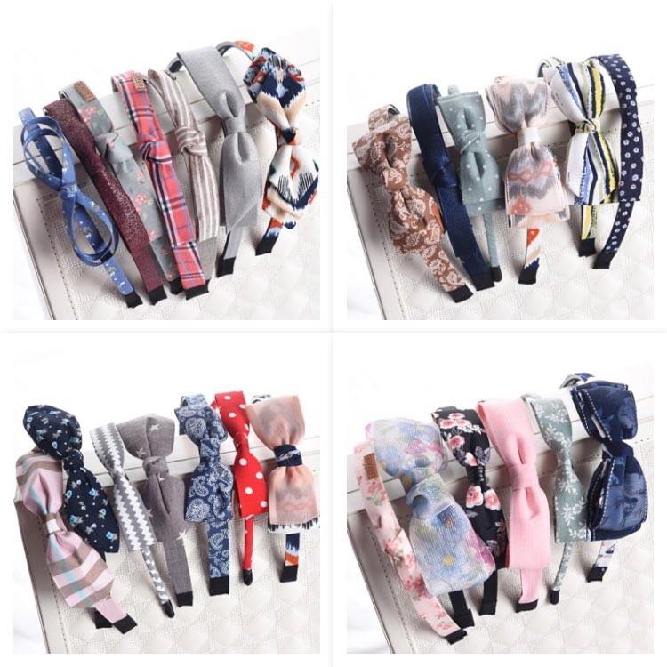 

Cute Girls Fabric Japanese Floral Bow Hair Band Headband Fields And Gardens Hairbands Random Style