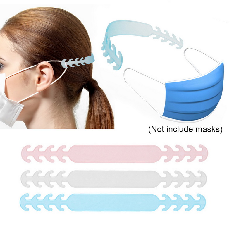 Extensor Silicona para la Cuerda de M/áscara Hebilla de Extensi/ón Ajustable para Todo Tipo de M/áscara Aliviar el Dolor de O/ído