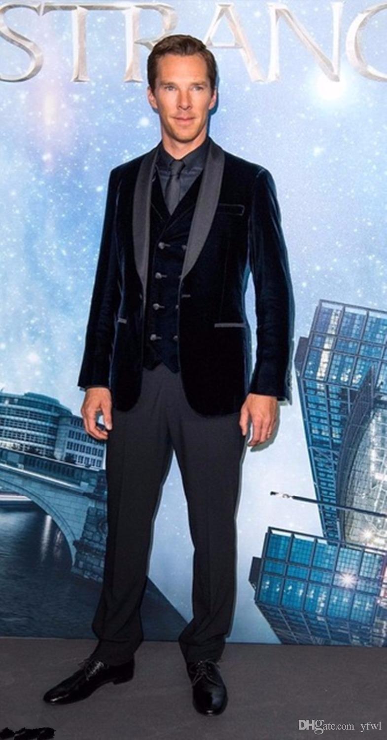 

Classic Velveteen tuxedos groom wedding men suits mens wedding suits tuxedo costumes de smoking pour hommes men(Jacket+Pants+Tie+Vest) 217, Same as image