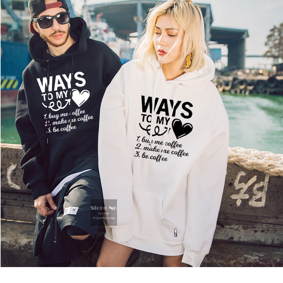 

Fashion Letter Print Sweatshirt Mens Casual Hoodie Pocket Loose Long Sleeve Pullover Hoodie Female Casual Warm Hooded, Black