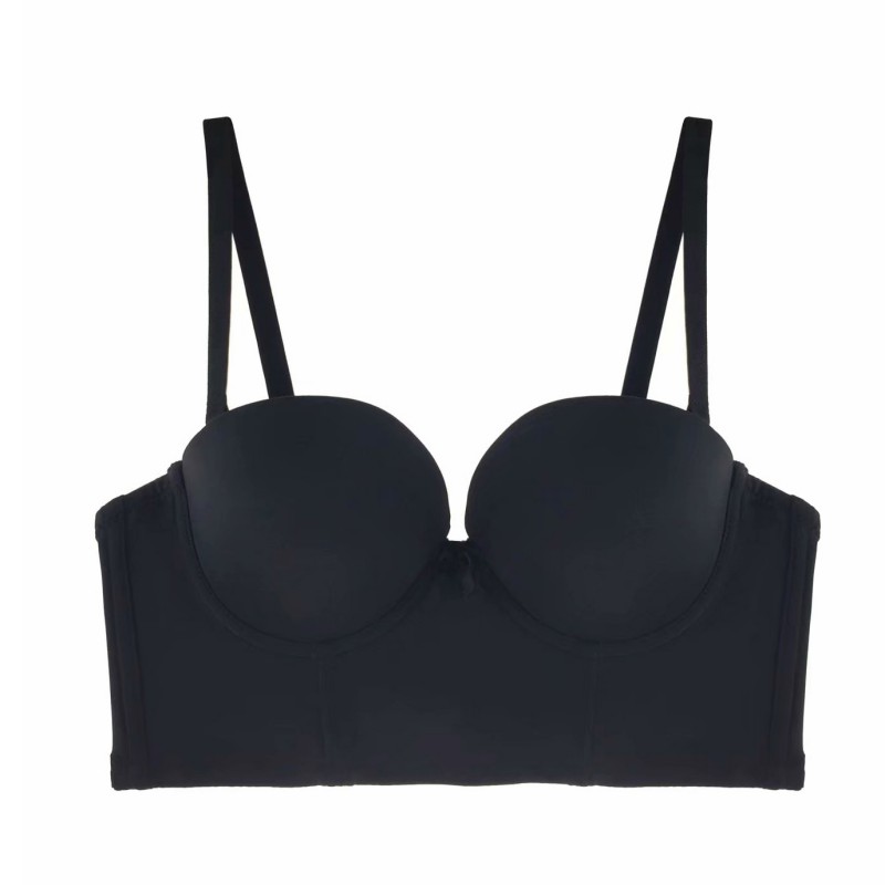 

1/2 Cup Gathered Bras Underwear Women Padded Bras Push Up Sexy Lingeries Smooth Femme New