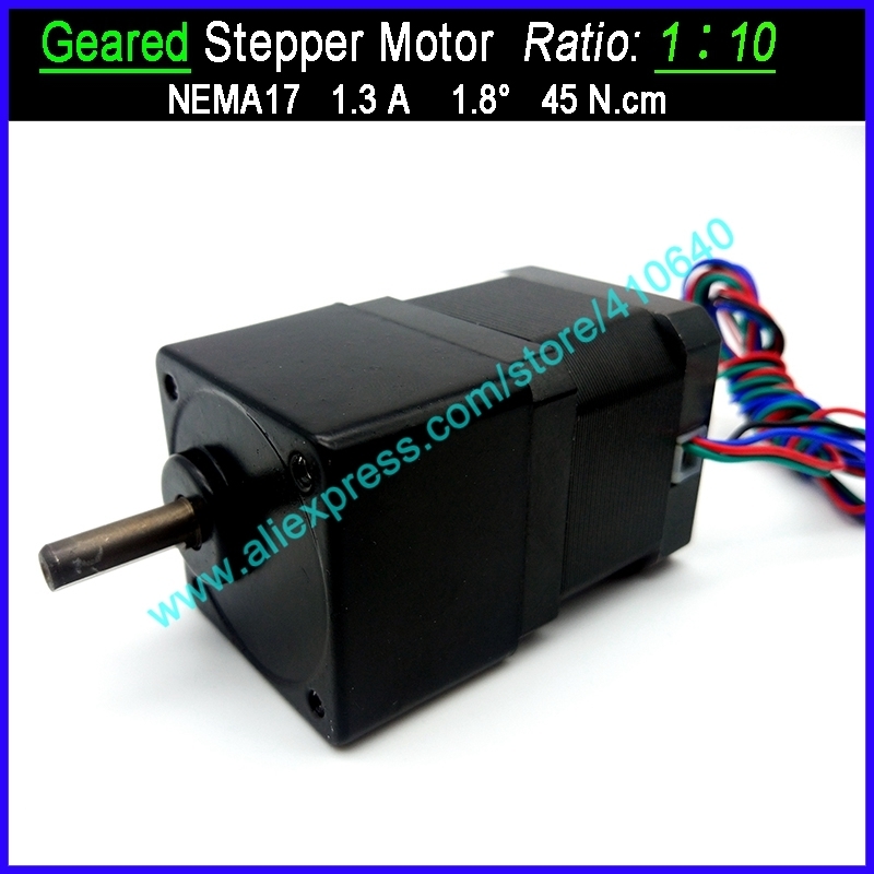 

1:10 Ratio NEMA 17 Geared Stepper Motor Speed Reducing Stepper with FACTORY BOTTOM Price OTHER Ratio Available For Supplying