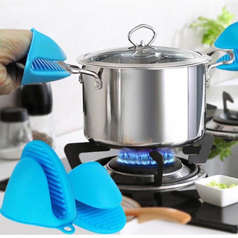

Silicone Kitchen Organizer Insulated Heat Pot Clips Microwave Oven Gloves Hot Plate Clip 1 PC Anti-scald Thicken Home Gloves