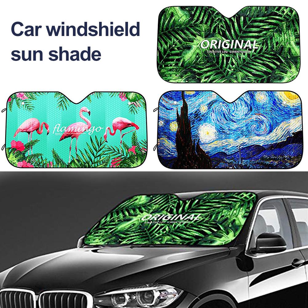fingww Parasol De Parabrisas Delantero Iconos De Espacio Retro Durable Impresi/ón Divertida Parabrisas Coche Cami/ón SUV Sombrilla Parabrisas Sombrilla C/ómoda Verano Universal