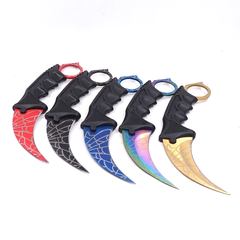 

Counter Strike Cs go Karambit Knife Camping Hunting Training Knife Pocket Survival Tactical csgo Claw Knives Outdoor EDC Tools