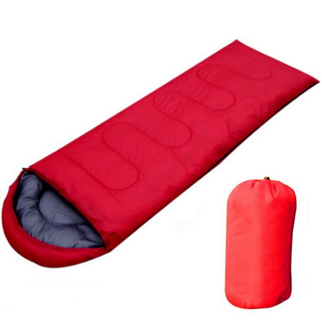 WFIT Saco De Dormir Impermeable Que Acampa Yendo De Adulto sobre Sleeping Bag con Capucha Azul