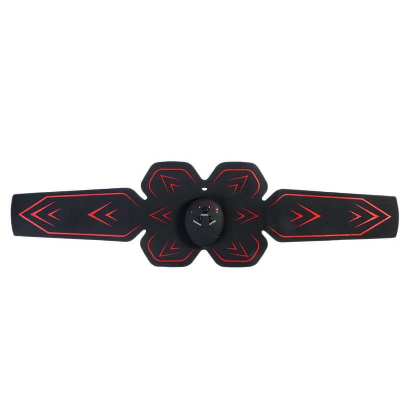 

Smart Electric Wireless Muscle Stimulator Ems Trainer Waist and Abdominal Abs Stimulator Fitness Body Slimming Massager, Black