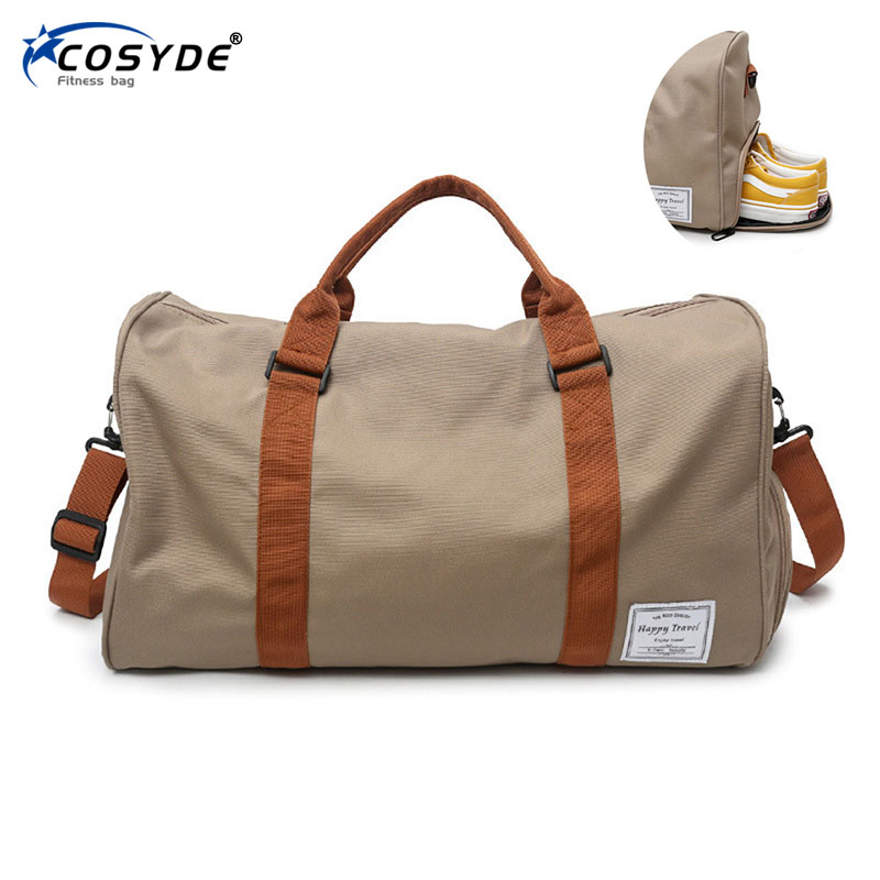 

Sport Bag Gym Bag Men Woman Training Yoga Fitness Bags Durable Multifunction Handbag Outdoor Travel Sports Shoulder Bags Sac De, Khaki