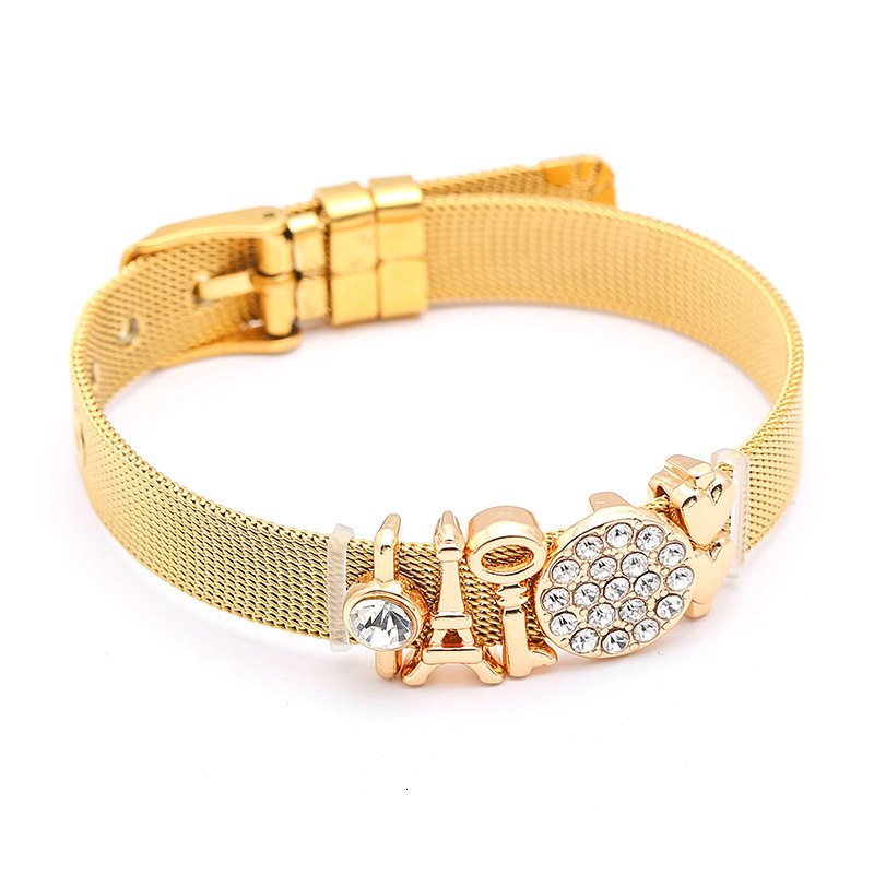 

19 Originality Stainless Steel Bracelet Diy Geometry Modeling A String Of Beads Bracelet Send Friend Gift