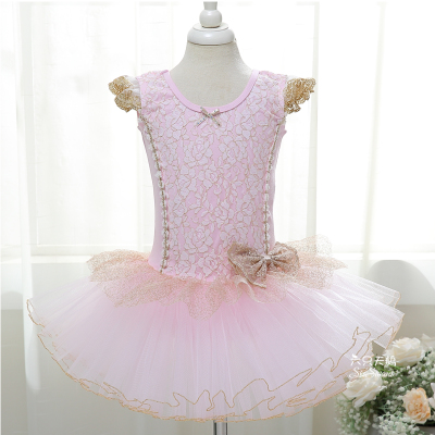 

Stage Wear Pink Lace Tutu Leotard Ballet Dress Girl Kids Ballerina Clothes Children Cute Swan Lake Dance Costume For Girls Dancewear