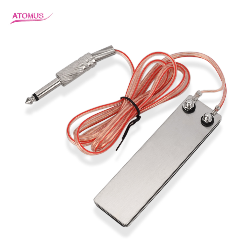 

Stainless-steel Foot Switch Pedal with 6 Foot Cord Square Tattoo Foot Switch Pedal for Tattoo Power Supply Tattoo Machine
