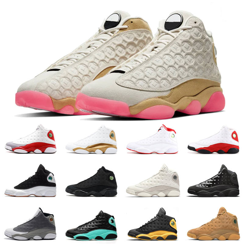 

2020 Popular Jumpman High OG 13 13s Mens Women Basketball Shoes Playground Black Cat Bred Sports Sneakers Mens Trainers Size 36-47