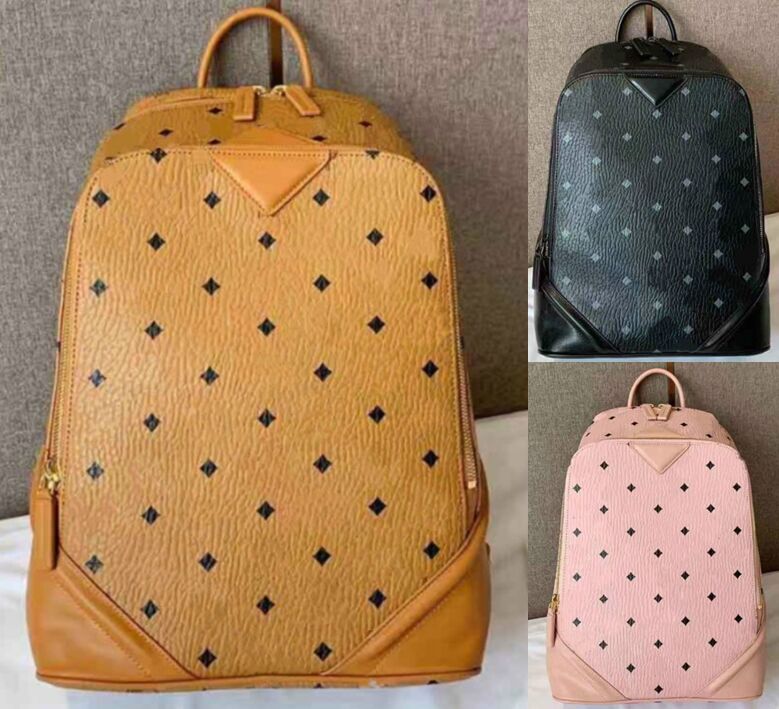 

2021 Vintage Men Women Backpack Genuine Leather School Bag For Teenagers Punk Rivet Female Travel Bags Black Bolsos Mujer, 1#