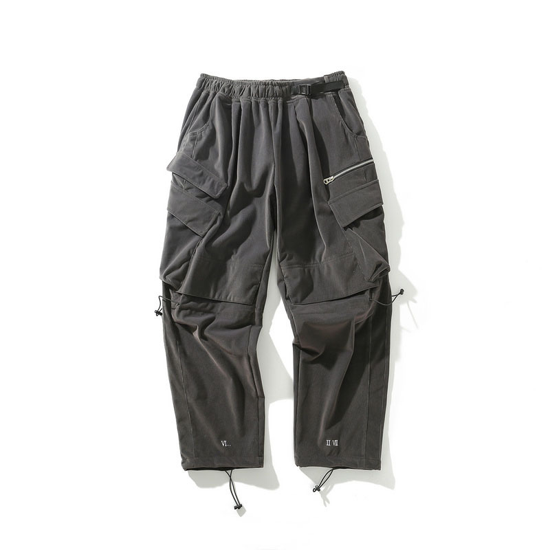 

EWQ / 2020 Three-dimensional Pocket Personality Directly Casul Men's Pants spring Corduroy Trouers For Male And Femal 19H-a80, Black