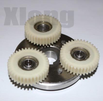

1set gear diameter:38mm thickness:10mm 36teeth motor gear assembly-clutch+3pieces gear