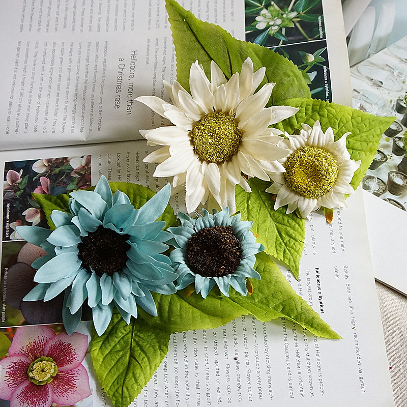 

Artificial flower artificial flower silk cloth plant living room decoration plastic flowers, Blanco