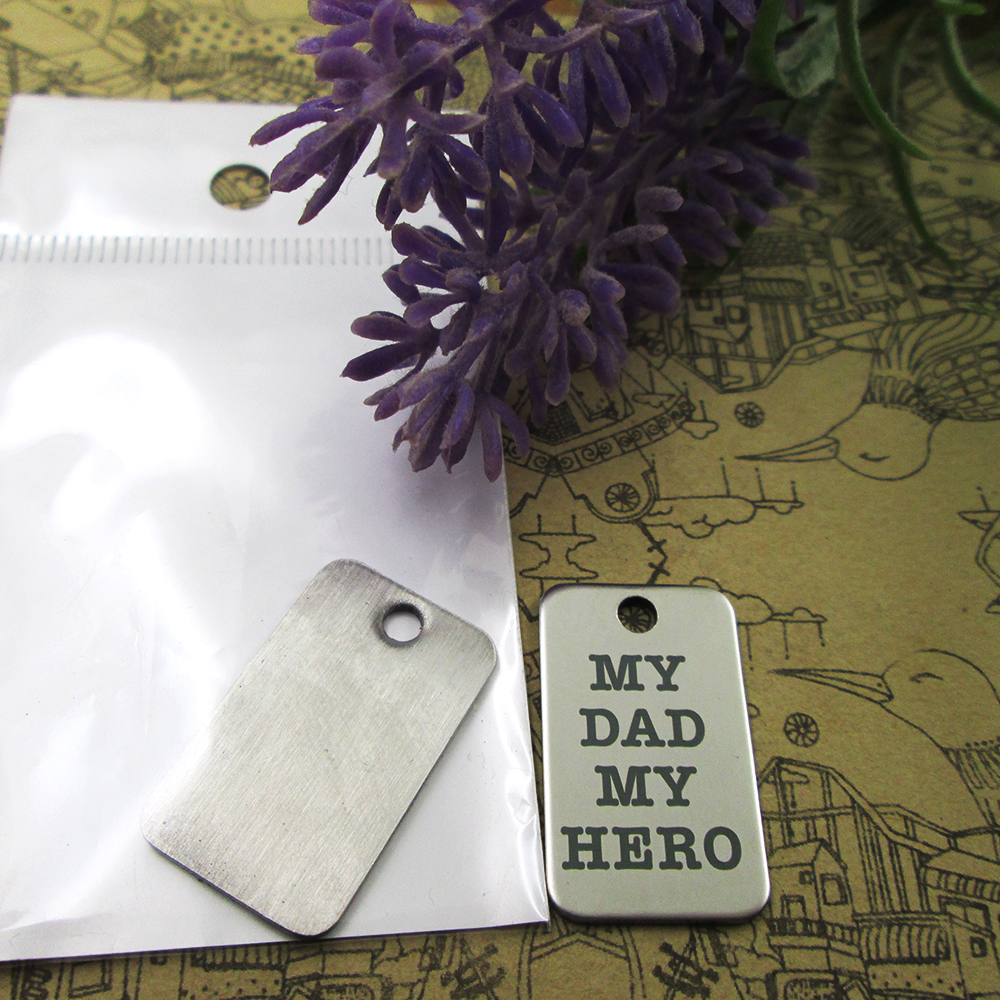 

40pcs--"My Dad my Hero"stainless steel charms more style for choosing DIY Charms pendants for necklace