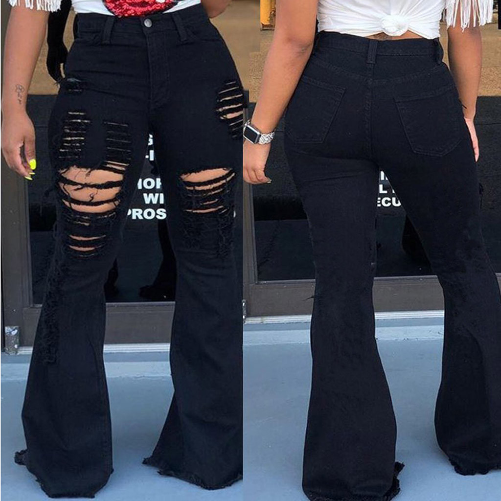 bell bottom ankle jeans