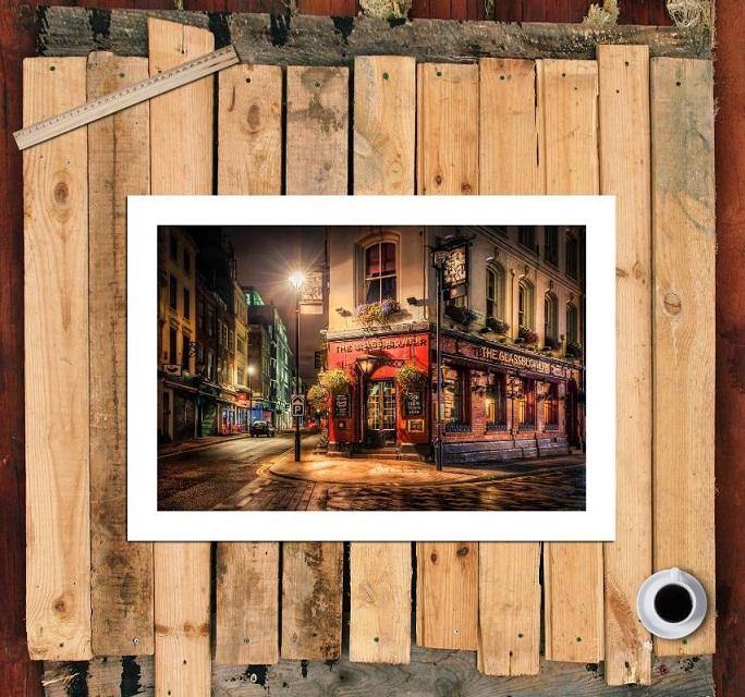 

Street In London HD Art Print Original Oil Painting on Canvas high quality Home Wall Decor,Multi Sizes Options,Free Shipping,City scenery C7