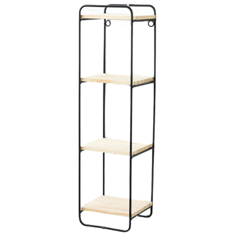 

Creative Nordic Style Wall Pendant Decoration Iron Shelf Decorative Wall Shelf Home Organization and Storage Room Organizer-Blac