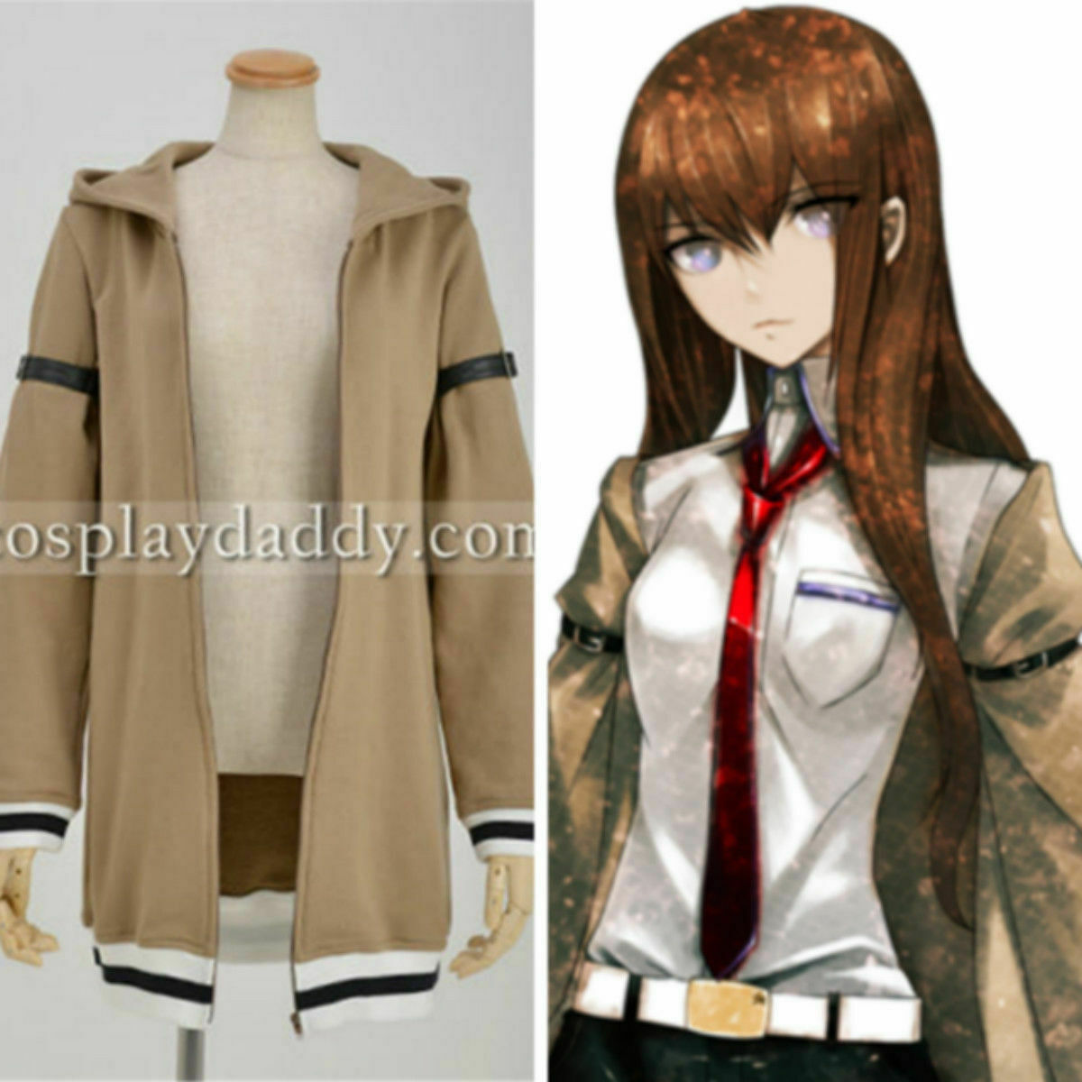 Steins Gate Kurisu Makise Outfit Uniform Set Cosplay Costume Custom Made