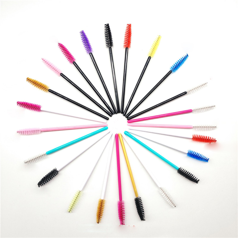 

Tamax MW001 50pcs Eyelash Extension Disposable Eyebrow brush Mascara Wand Applicator Spoolers Eye Lashes Cosmetic Brushes Set makeup tools