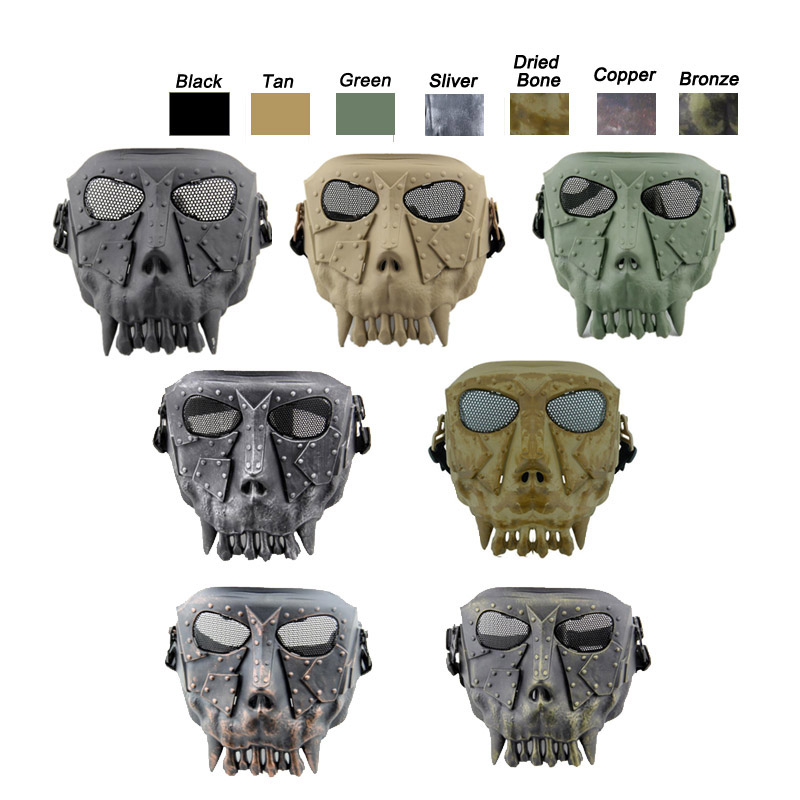 

Tactical Airsoft Skull Mask Desert Corps Outdoor Protection Gear Airsoft Shooting Equipment Full Face NO03-110, Multi