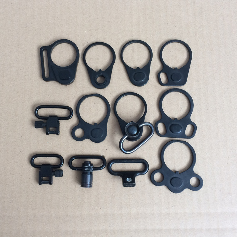 

AR-15 Dual loop Sling mount Adapter End Plate Sling Mount for Stock Buffer Tube QD Sling Swivel