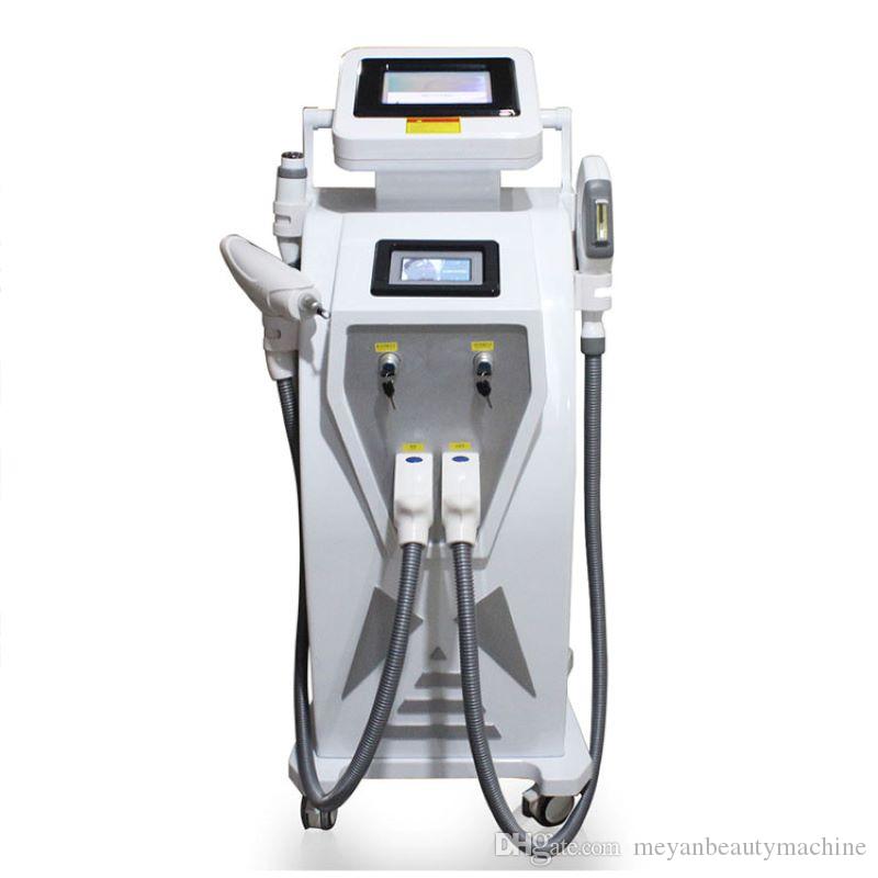 

Double Screen 4 in1 Multi-function OPT IPL tattoo removal equipment vascular pigment acne therapy with q switched