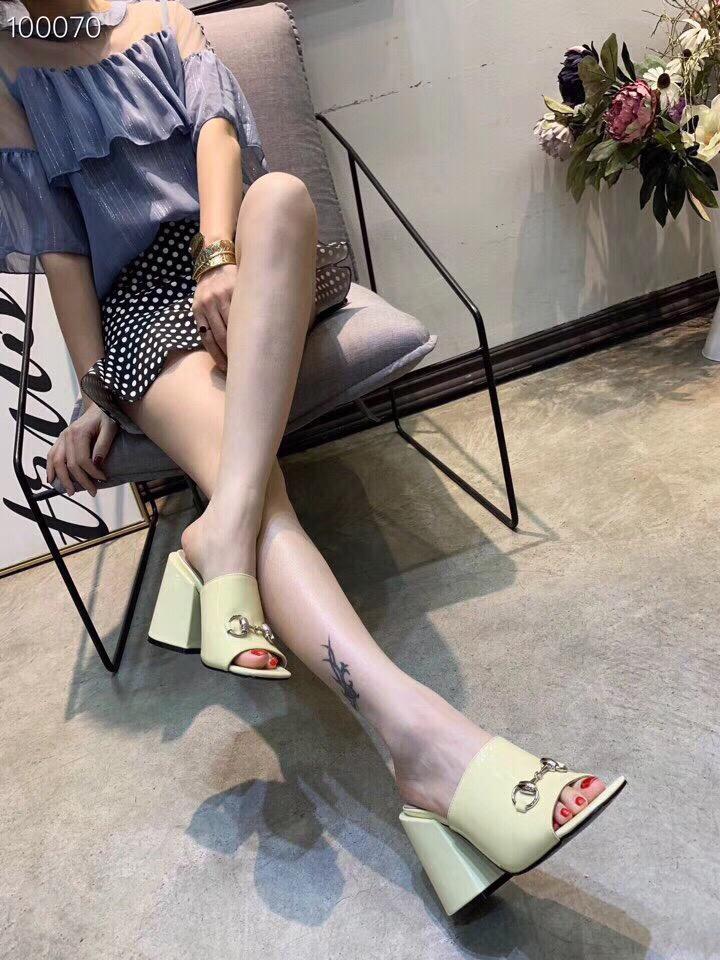 

Designer-r Brand Metal Buckle Patent Leather Fashion with Women's Slippers Luxury, Black