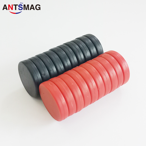 

Water Proof Magnets, Unbreakable Plastic-Coated N52 Neodymium Disc Magnets, D20X5.0MM