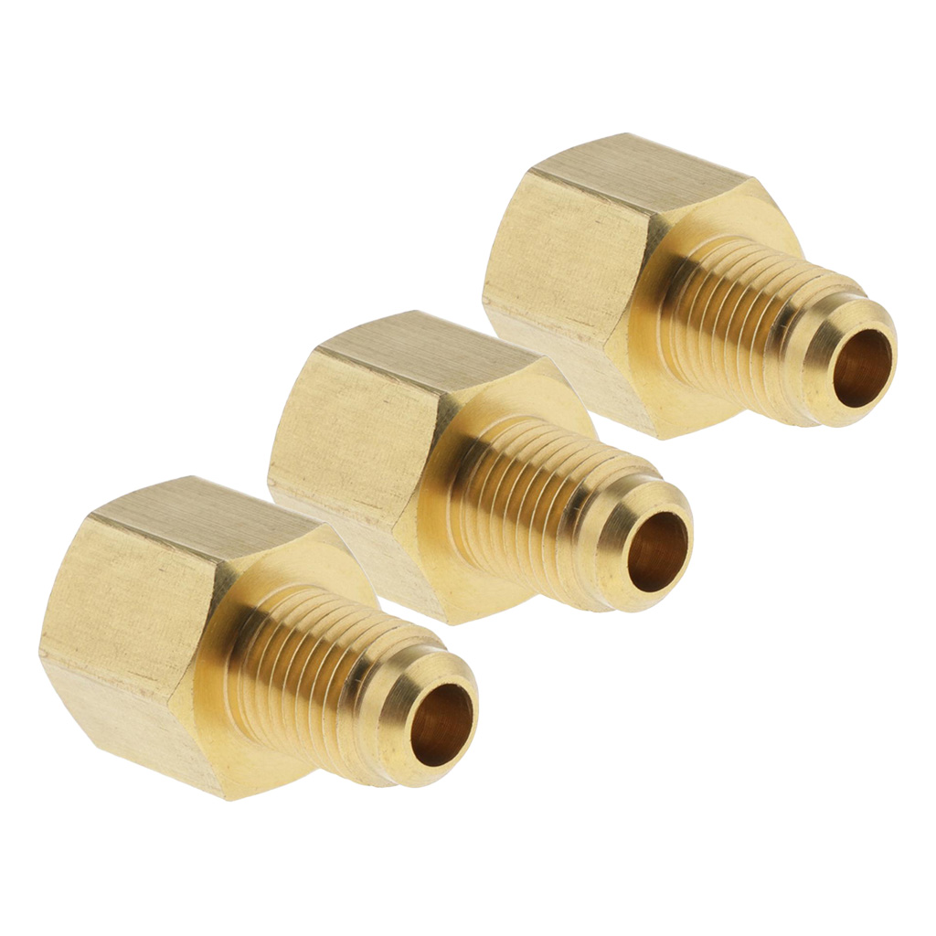 

3pcs 1/4'' sae ag to g1/4'' ig brass nitrogen regulator adapter replacement
