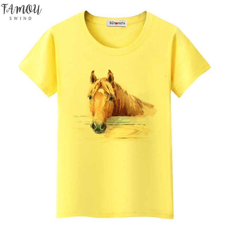 

Super Cool 3D Horse Tshirt Cool Summer Tops Hot Sale Funny Tees Original Brand Casual V Neck Shirt Lovely 3D Horse T