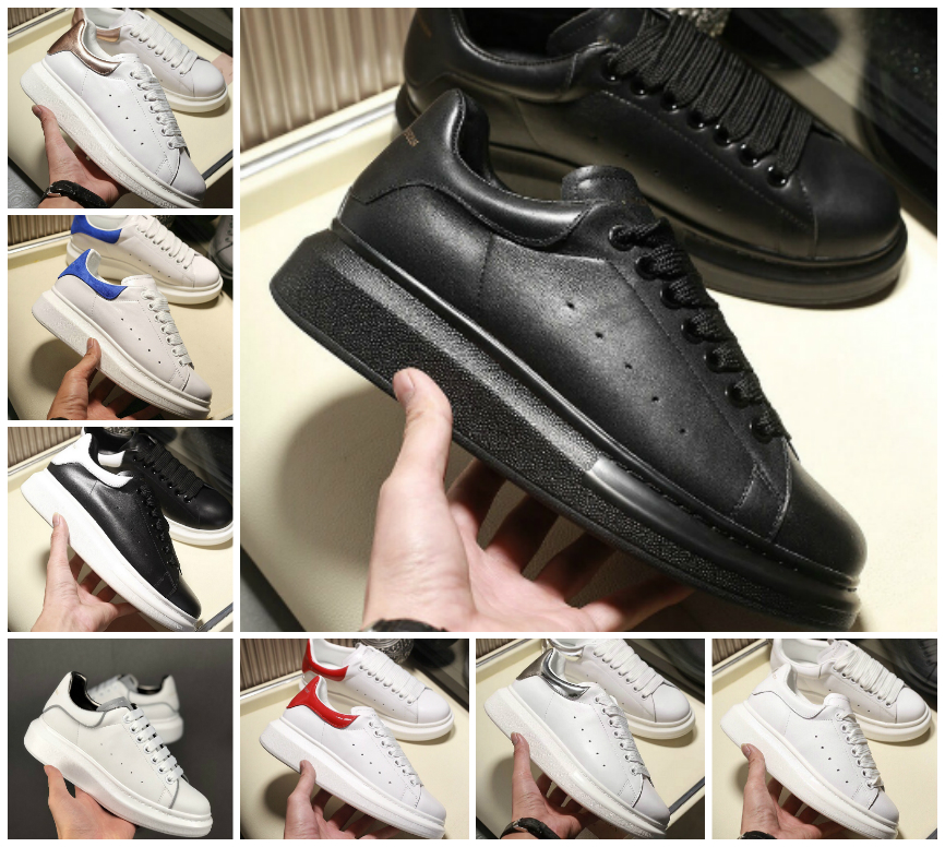 Sales 2020 Black White Mens Womens Chaussures Shoe Beautiful Platform Casual Sneakers s Shoes Leather Solid Colors Dress Shoe