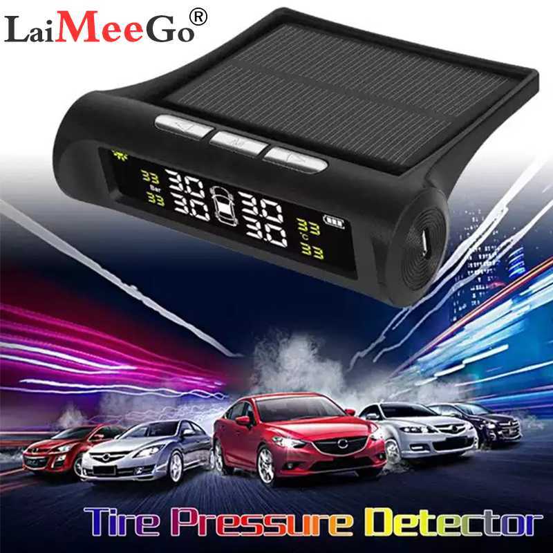 

Smart Car TPMS Tyre Pressure Monitoring System Solar Power Digital LCD Display Auto Security Alarm Systems Tyre Pressure