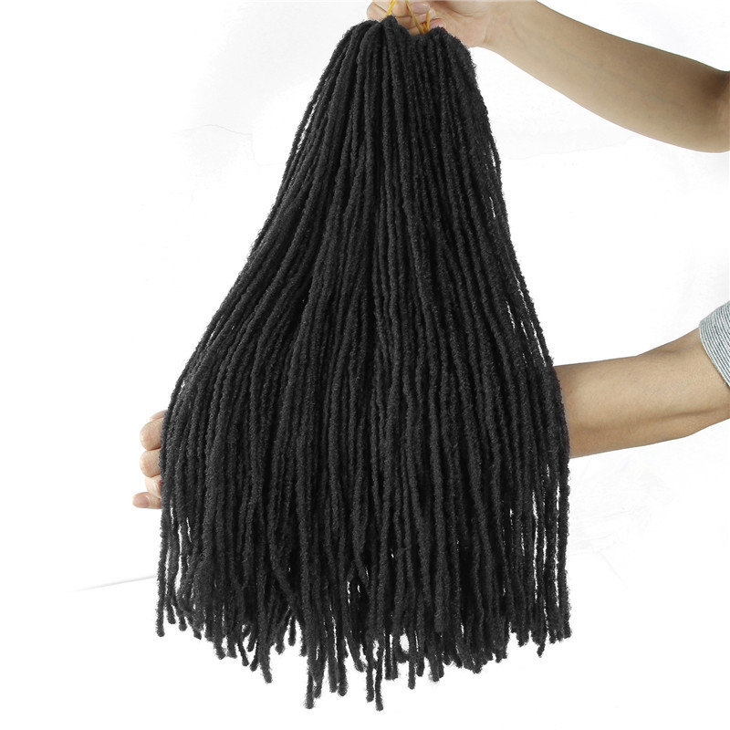 

dreads straight Sister Locs hair extensions Afro Crochet Braids 18 Inch passion twist Synthetic Hair for Women soft Deadlocks marley black, 1b+burgundy