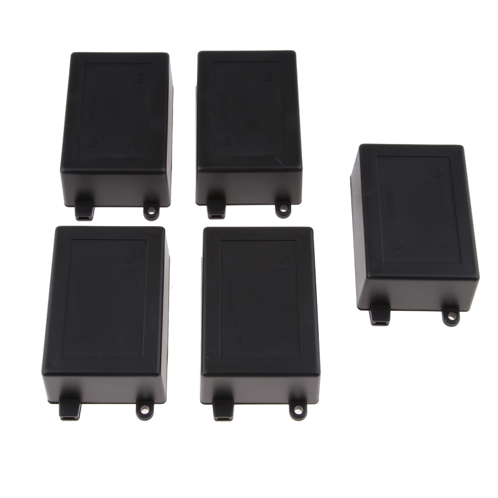 Rapid Black Project Box Case Enclosure ABS with Lid 70 x 50 x 25mm 5 Pack