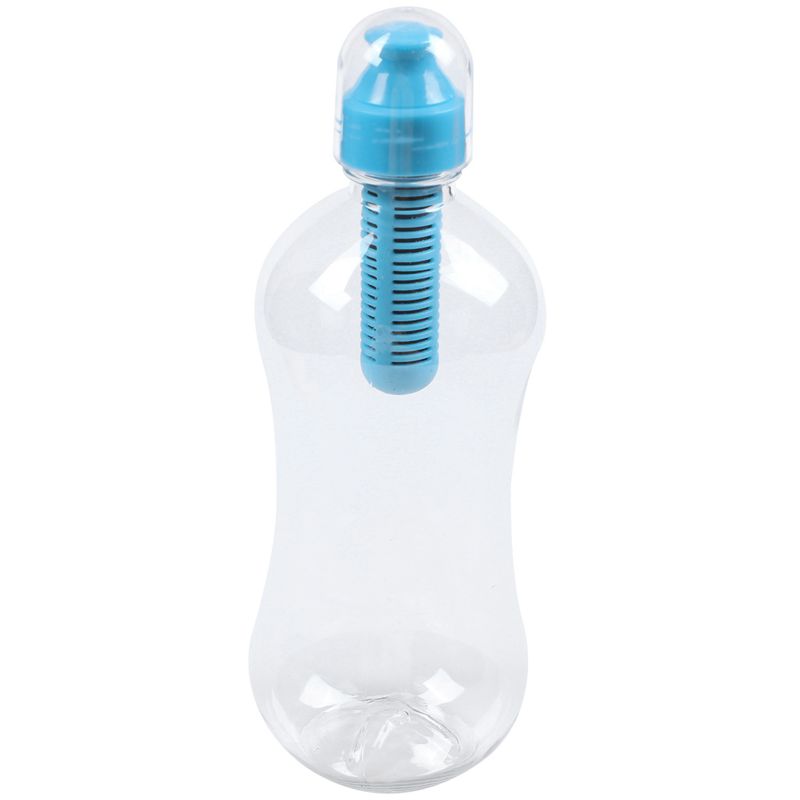 

550ML Outdoor Water Bobble Hydration Filter Bottle Filtered Drinking, Blue