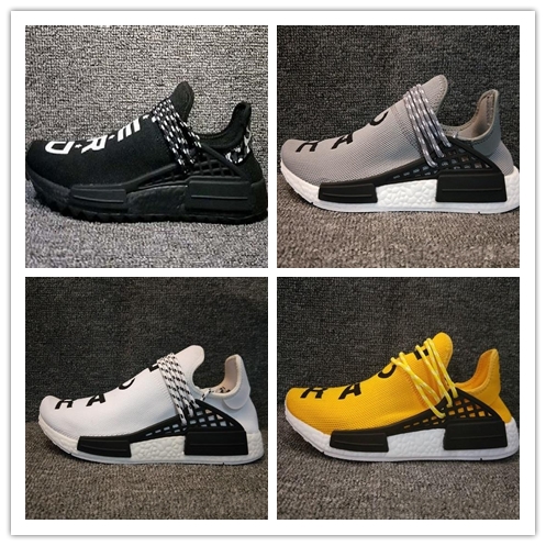 

Human Race Hu trail x pharrell williams men Shoes Solar Pack Afro Holi Blank Canvas Mens trainers Women Sports Sneaker 12-8